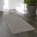 Mainstays Dylan Solid Diamond Traditional Runner Pewter Rug, 1'9"X5'