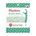 Plackers Micro Mint Dental Flossers, Fresh Mint Flavor, Fold-Out Toothpick, Super Tuffloss, Easy Storage with Sure-Zip Seal, 300 Count