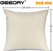 Pillow Covers 18X18 Set of 4 Beige Bufflo Plaid Daisy Eucalyptus Leaves Decorative Blue Throw Pillow Covers Bloom with Grace Pillowcase Spring Summer Decorations Farmhouse Decor