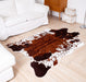 Cowhide Rug Faux Cow Shaped Rug Western Decor for Home Approx 4.5' X 6.2'