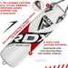 RDX Punch Bag for Boxing, 4Ft 5Ft Unfilled Heavy Bag anti Swing Set, White