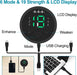 USB Rechargeable Portable Fitness Workout Equipment with 10Pcs Free Gel Pads for Men Woman, the Latest Model 6 Modes, 19 Levels of Intensity