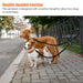 Double Dog Leash, TSV Dual Dog Walking Leash No Tangle 360° Swivel, Shock Absorbing Training Leash with Foam Soft Handle, Heavy Duty Dual Leash for Two Dogs, 70.87In Double-Head Pet Traction Rope