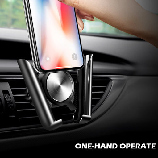 SKONYON Phone Car Holder with Stronger Vent Clip, Hands Free Cell Phone Holder for Car, Universal Air Vent Car Phone Mount 2021 Upgraded