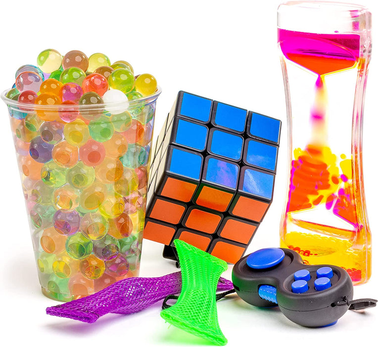 Sensory Builder: Fidget Toys Sensory Kit Bundle-From the Makers of Language Builder - Stress Relief Balls with Fidget Hand Toys for Anxiety Kids & Adults-Calming Toys for ADHD Autism Anxiety