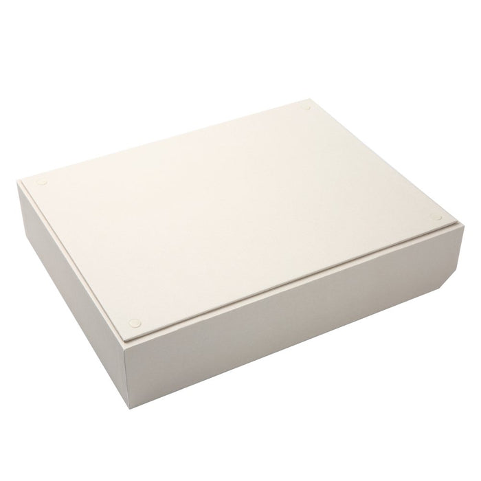 2 Piece Set Paperboard Paper Tray Desk Organizer Papyrus Beige