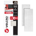 VELCRO Brand Heavy Duty Fasteners | 4X2 Inch Strips with Adhesive 8 Sets | Holds 10 Lbs | Black Industrial Strength Stick on Tape | Indoor or Outdoor Use (VEL-30703-USA)