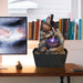 Tabletop Water Fountain Indoor - Tree Trunk with Jar Rustic Fountains Small Feng Shui Zen Waterfall Fountain W/ LED Light & Soothing Sounds for Office Home Desktop Decor (Brown)