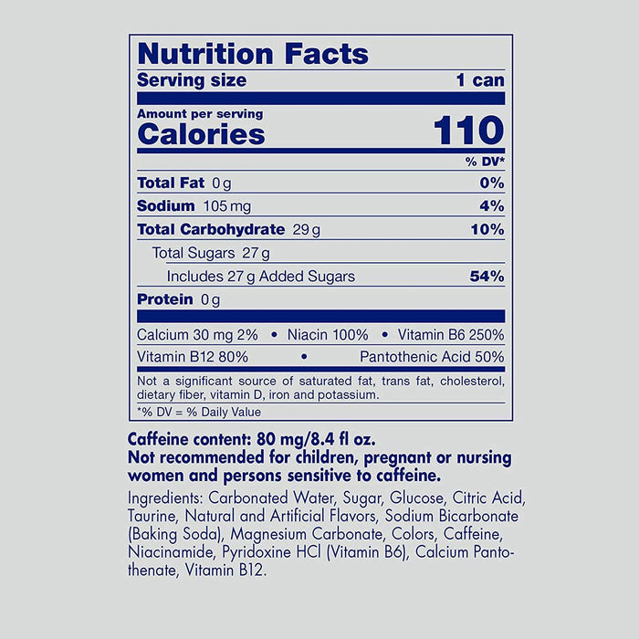 Energy Drink 8.4 Fl.Oz. (12 Pack)