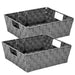 Simplify Steel Basket, Gray, 2-Pieces