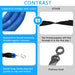 Double Dog Leash,  Dual Dog Leash Detachable 360° Swivel with Soft Padded Handle, Heavy Duty Dual Leash for Two Dogs, 63In Double-Head Pet Traction Rope(25-100Lbs)