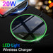 20W Fast Wireless Charger Induction Charging Station Phone Charging Pad for Iphone 14 13 12 11 Series XS XR X 8 8Plus Samsung Galaxy Huawei