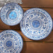 Melamine Dinnerware Set, Service for 4, Traditional Blue and White - Set of 12