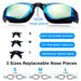 2Pack Swimming Goggles for Adult Comfortable Daily Swim Glasses with Mirrored Anti-Fog Lens No Leak Water