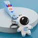 Dropshipping Cartoon Soft Glue Astronaut Keychain Spaceman