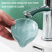 4/1 Piece Soap Dish Holder Self Draining Soap Holder Leaf Shape Bar Soap Holder Soap Saver with Suction Cup for Shower Bathroom Tub Kitchen Sink Plastic Tray Holder