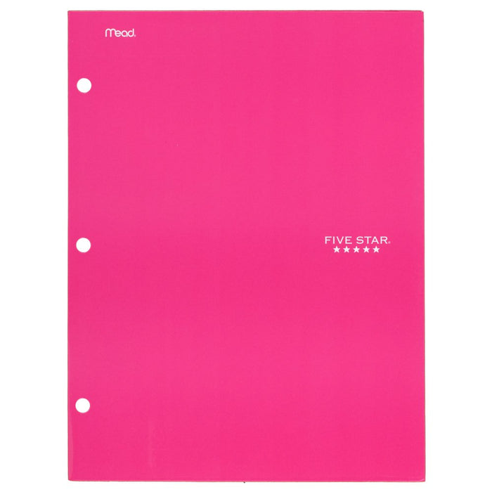 Five Star 4-Pocket Paper Folder, Assorted Trend Colors, 6 Pack (38056)