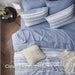 Bedsure Bed in a Bag Full Size 7-Piece Blue White Striped Bedding Comforter Sets All Season Bed Set, 2 Pillow Shams, Flat Sheet, Fitted Sheet and 2 Pillowcases
