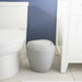 2.4 Gal Twirla Polypropylene Swing-Top Lid Bathroom Trash Can Garbage Can, Grey