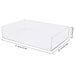 2-Pack Acrylic Stackable Letter Tray Desk Organizer Vertical Clear Paper Tray Desktop File Book Storage Shelf