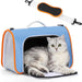 A4Pet Airline Approved Cat Carrier Expandable Dog Carriers,Soft-Sided Portable Pet Travel Washable Carrier for Kittens,Puppies,Rabbit,Hamsters