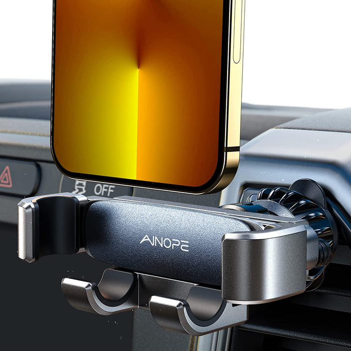 Car Phone Holder Mount 2022 Upgrade Gravity Car Phone Mount with Newest Air Vent Clip Auto Lock Hands Free Cell Phone Holder Mount for Car Compatible for Iphone 14 Pro Max 13 12 & All Phones