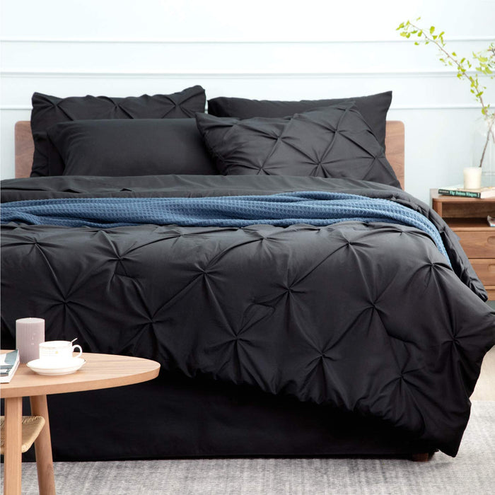 Bedsure Full Size Comforter Sets - Bedding Sets Full 7 Pieces, Bed in a Bag Black Bed Sets with Comforters, Sheets, Pillowcases & Shams,Adult & Kids Bedding
