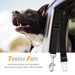 2Pcs Dog Leash Seat Belt Pet Car Seatbelt Safety Lead with Swivel Clip and Adjustable Length for Dogs and Cats, Black Seatbelt Harness for All Vehicles
