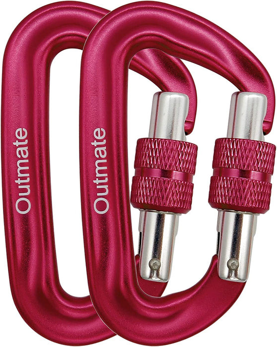 Hammock Carabiner Clip,12Kn 7075 Aluminium Alloy Carabiners,Heavy Duty Clips 2645Lbs/1200Kg,Perfect Gear for Hammocks Camping Hiking Keyring and Utility