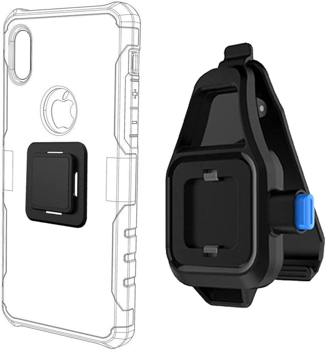 Phone Belt Clip, Universal Holder with Quick Mount,Easy On/Off for Iphone 14,14 Pro,14 Max,14 Pro Max,13,13 Pro,13 Pro Max,12,12 Pro,12 Pro Max,11,11 Pro,11 Pro Max,X,Xs,Xr,Xs Max,7/8,7/8 Plus