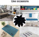 Rug Tape, Double Sided Non Slip Rug Pads for Hardwood Floors and Tiles,12 Pcs Rug Grippers for Carpet Reusable Washable Carpet Tape, Dual Sided Adhesive Rug Pad Gripper Keep Corners Flat-002