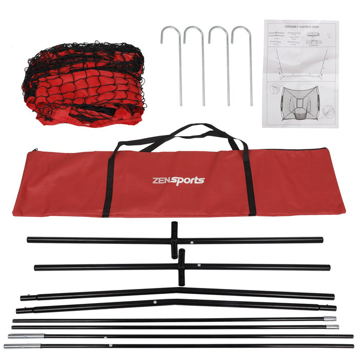 7 X 7' Baseball Softball Net Practice Hitting Pitching Batting & Catching W/ Bag