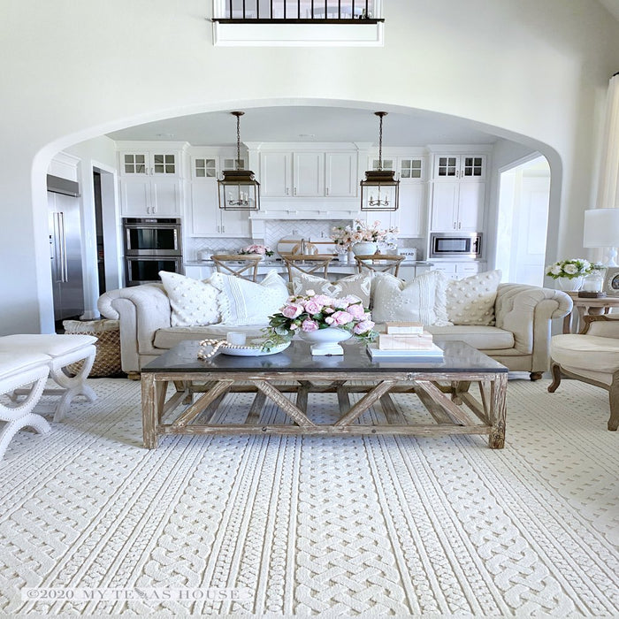 My Texas House Jessie, Transitional, Stripes, Woven Area Rug, 7'9" X 10'10"