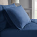 Hotel Style 800 Thread Count Cotton Rich Sateen Bed Sheet Set, Queen, Navy, Set of 6
