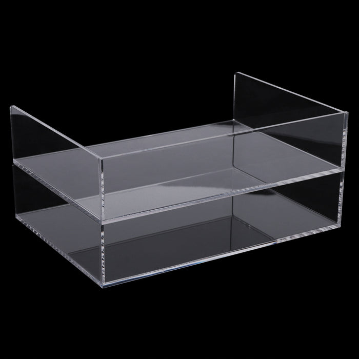 2-Pack Acrylic Stackable Letter Tray Desk Organizer Vertical Clear Paper Tray Desktop File Book Storage Shelf