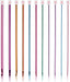 Long Crochet Hook Set, 11Pcs Tunisian Crochet Hooks Multicolor Afghan Crochet Needles for Crocheting, 2Mm(B)-8Mm(L), Great Knitting & Crochet Supplies Tool Set for Beginner, Crocheter & Knitter