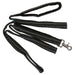 Sporn 6' Nylon, Suede & Nickel Standard Dog Leash, Black, M/L