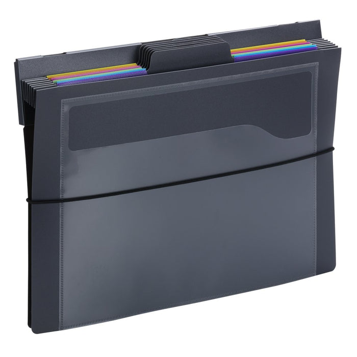 Cascading Wall Organizer, 6 Pockets, Letter Size, Gray/Bright (92060)