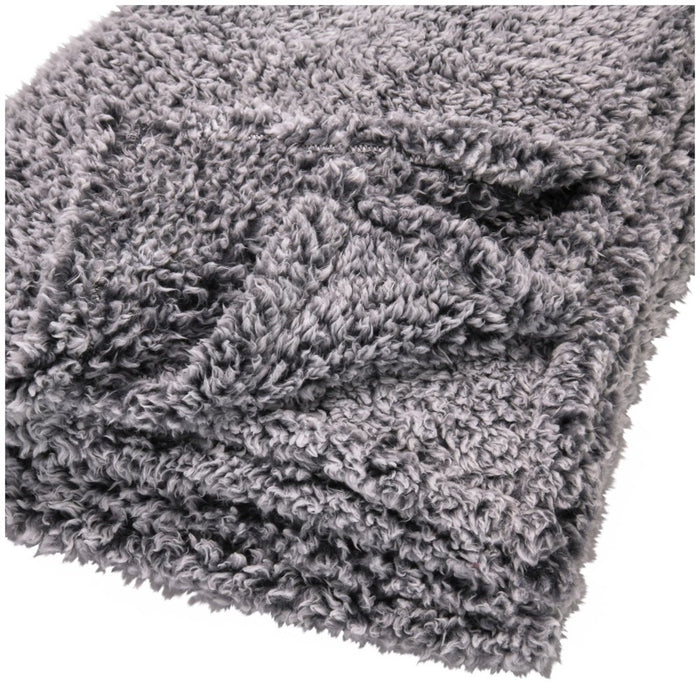 Mainstays Sherpa Throw Blanket - 50" X 60", Gray