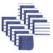 Mainstays, 18 Pack, 100% Cotton Waffle Dishcloths, Blue and Blue Stripe