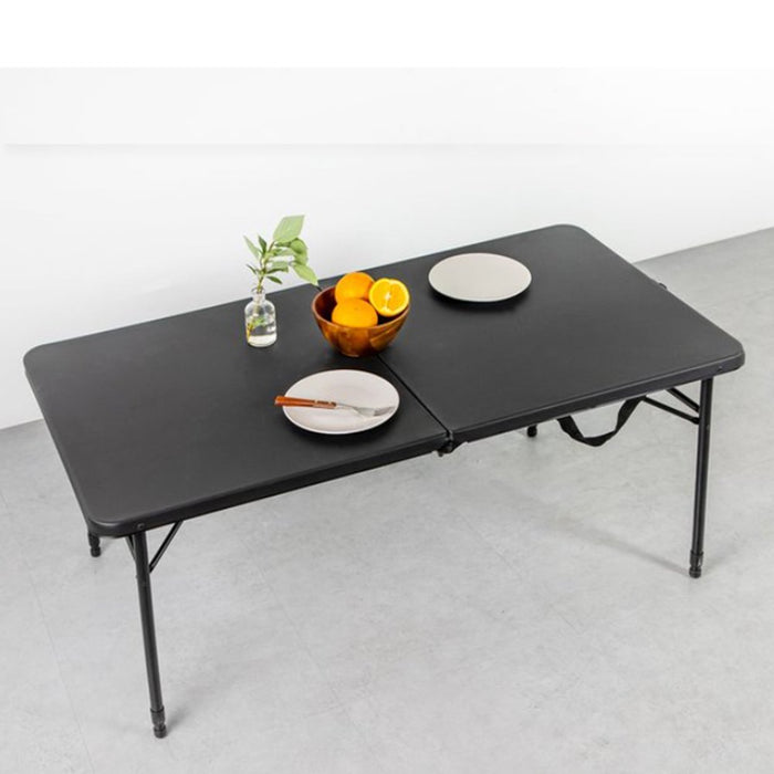Mainstays 4' Fold-In-Half Adjustable Table, Rich Black