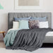 Cotton Waffle Blanket 300 GSM (Charcoal - 90X108 Inches) Soft Lightweight Breathable Bed Blanket King Size Layering Any Bed for All Season