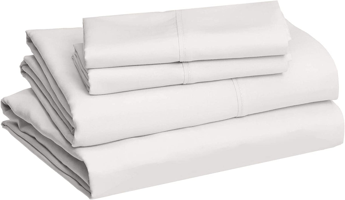 Lightweight Super Soft Easy Care Microfiber Bed Sheet Set with 14-Inch Deep Pockets - Queen, Cream