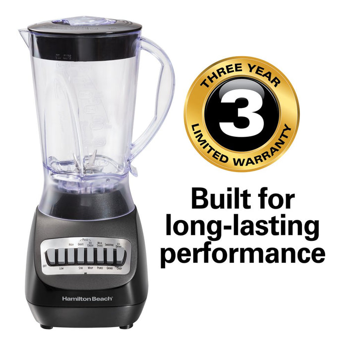 Smoothie Electric Blender with 10 Speeds, 56 Oz. Bpa-Free Plastic Jar, Model 50190