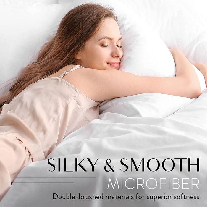 Spa Blue Queen Size Bed Sheets Set - 6 Pc Soft Bedding & Pillowcases Set W/ Deep Pockets - Breathable, Wrinkle Free & Fade Resistant