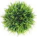 Mini Artificial Plants, Plastic Fake Green Grass Faux Greenery Topiary Shrubs with Grey Pots for Bathroom Home Office Décor, House Decorations (1)