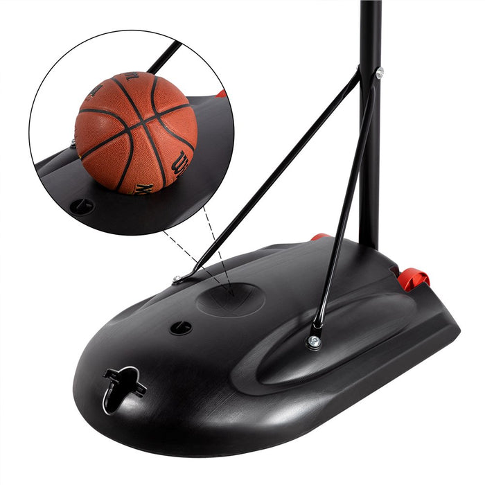 7-9.2 Ft. Height Adjustable Hoop Portable Basketball System Goal Outdoor Kids Youth with Wheels and Weighted Base