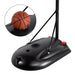 7-9.2 Ft. Height Adjustable Hoop Portable Basketball System Goal Outdoor Kids Youth with Wheels and Weighted Base