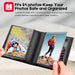 Small Photo Album 4X6 Photos Black Inner Page with Strong Elastic Band, Each Small Album Holds 64 Photos, 4X6 Mini Book Photo Pictures Album Birthday Christmas Photo Albums Wedding Anniversary (Black)