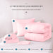 Full Size 7 Pieces Bed in a Bag Bedding Set - Lightweight Pink Comforter Set, All Season Ultra Soft down Alternative Bedding Comforter Set with Comforter, Pillowcases, Flat Sheet, Fitted Sheet